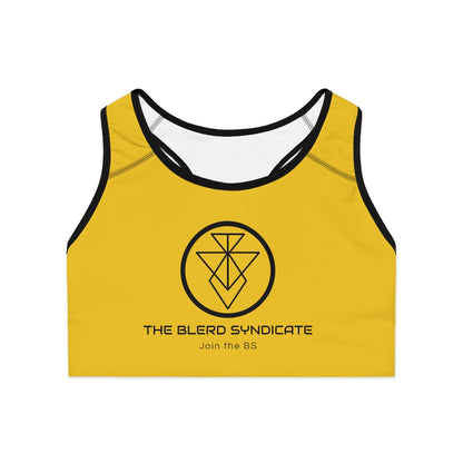 The Blerd Syndicate Sports Bra - Yellow