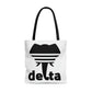 Delta White Tote Bag