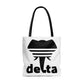 Delta White Tote Bag
