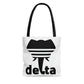 Delta White Tote Bag