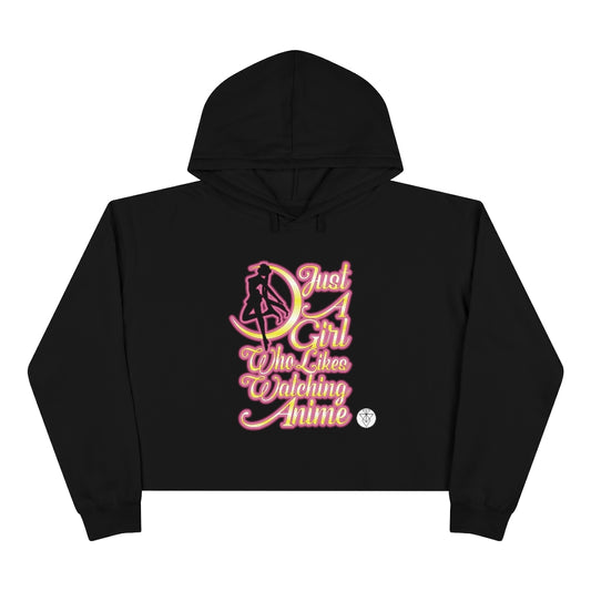 Anime Girl Crop Hoodie