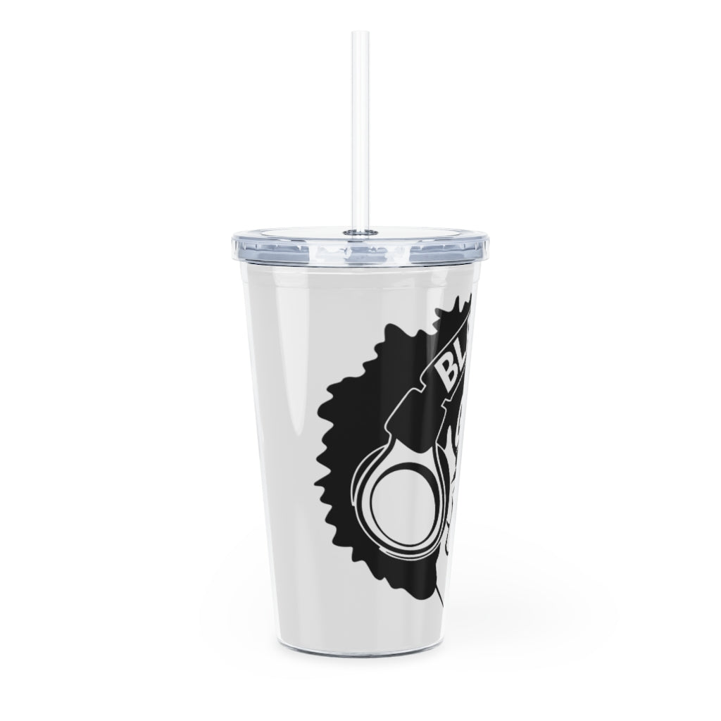 Gamer Girl Tumbler with Straw - White