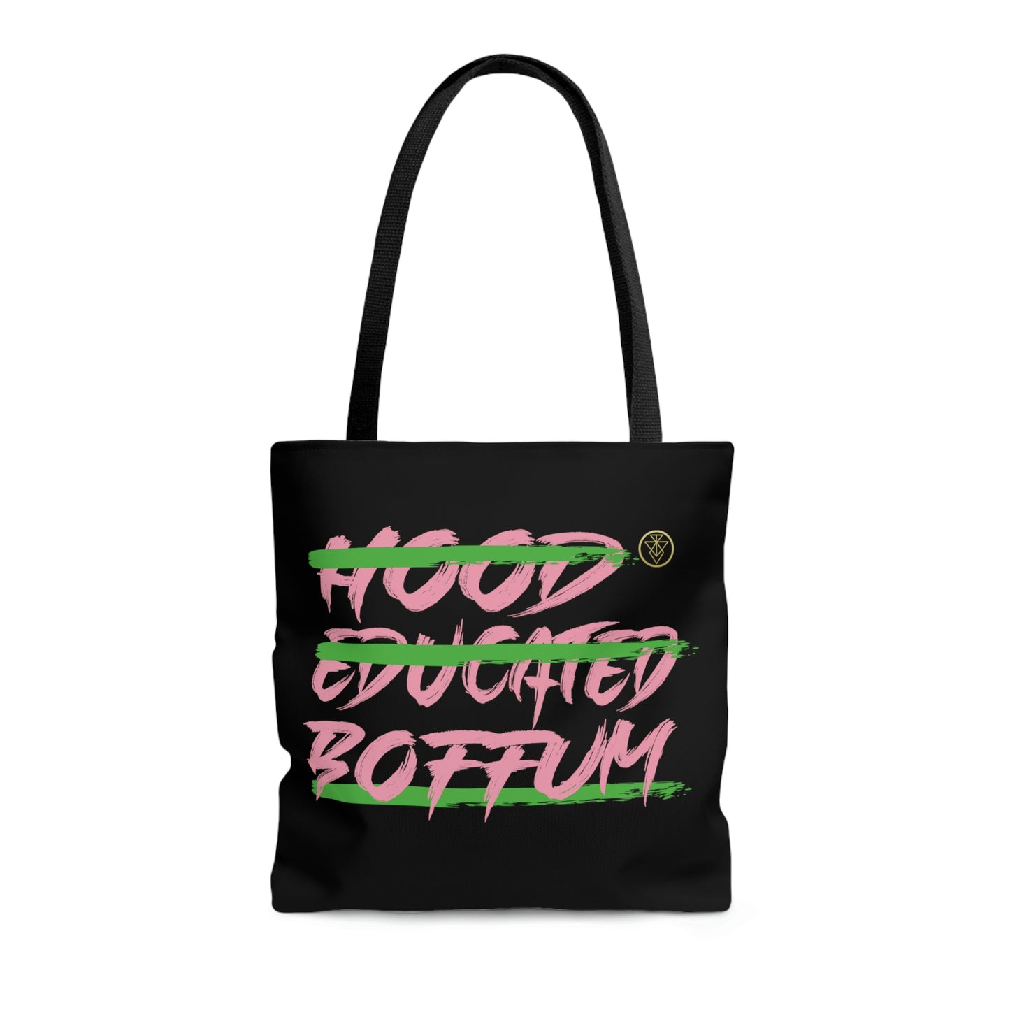 Boffum Tote Bag Pink & Green - Black