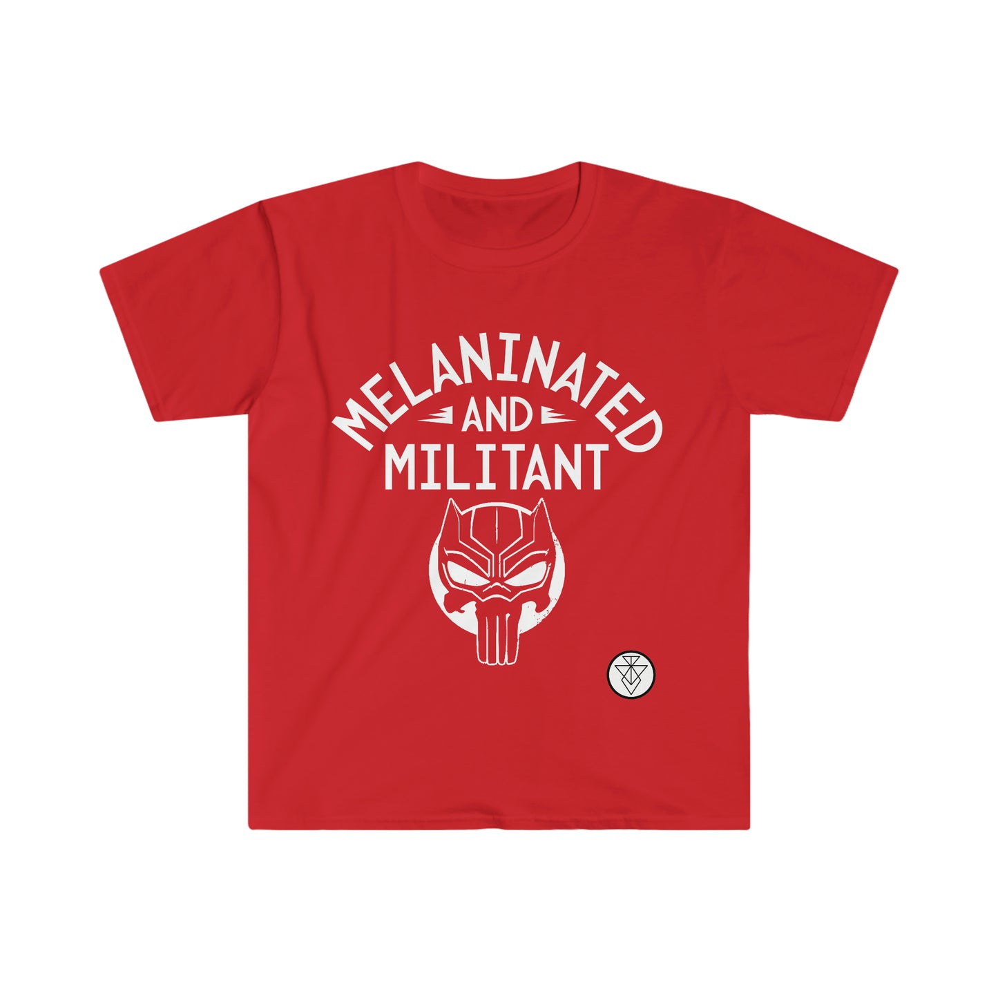 Melanined Tee - White Logo