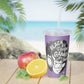 Gamer Girl Tumbler with Straw - Purple