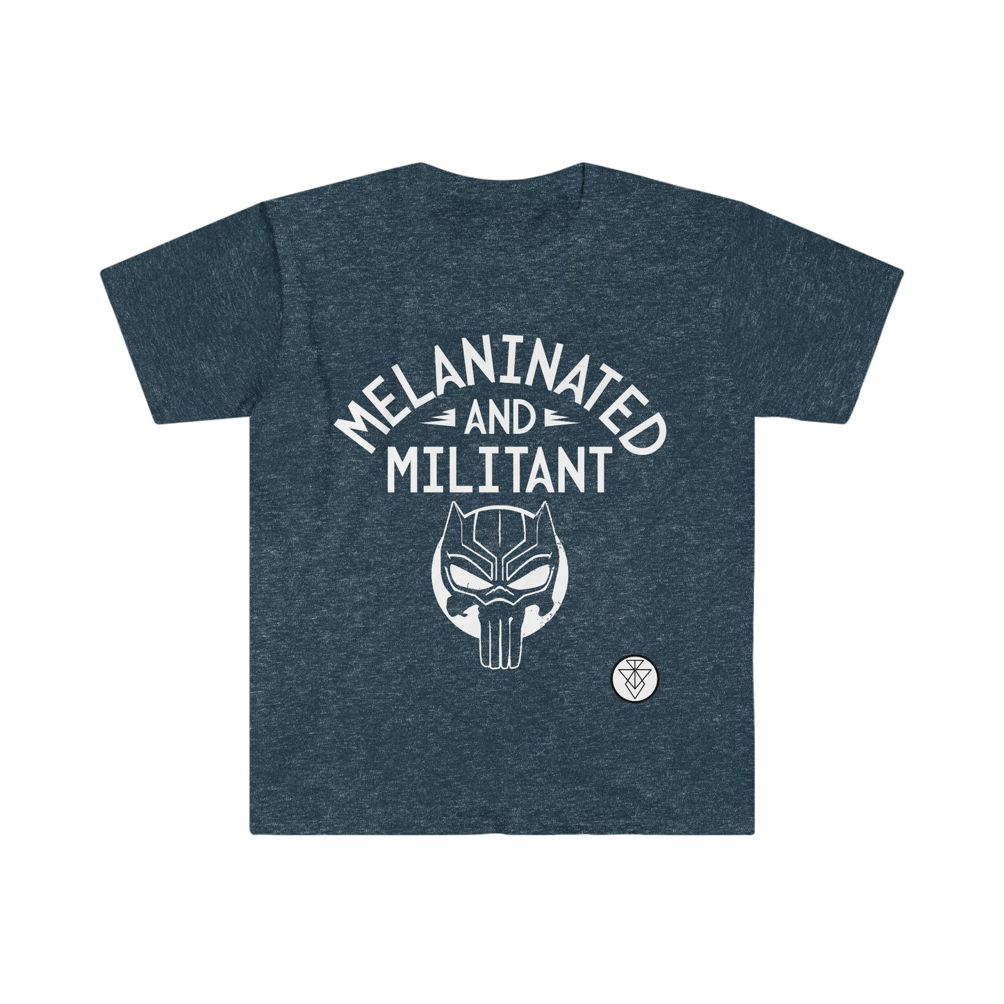 Melanined Tee - White Logo