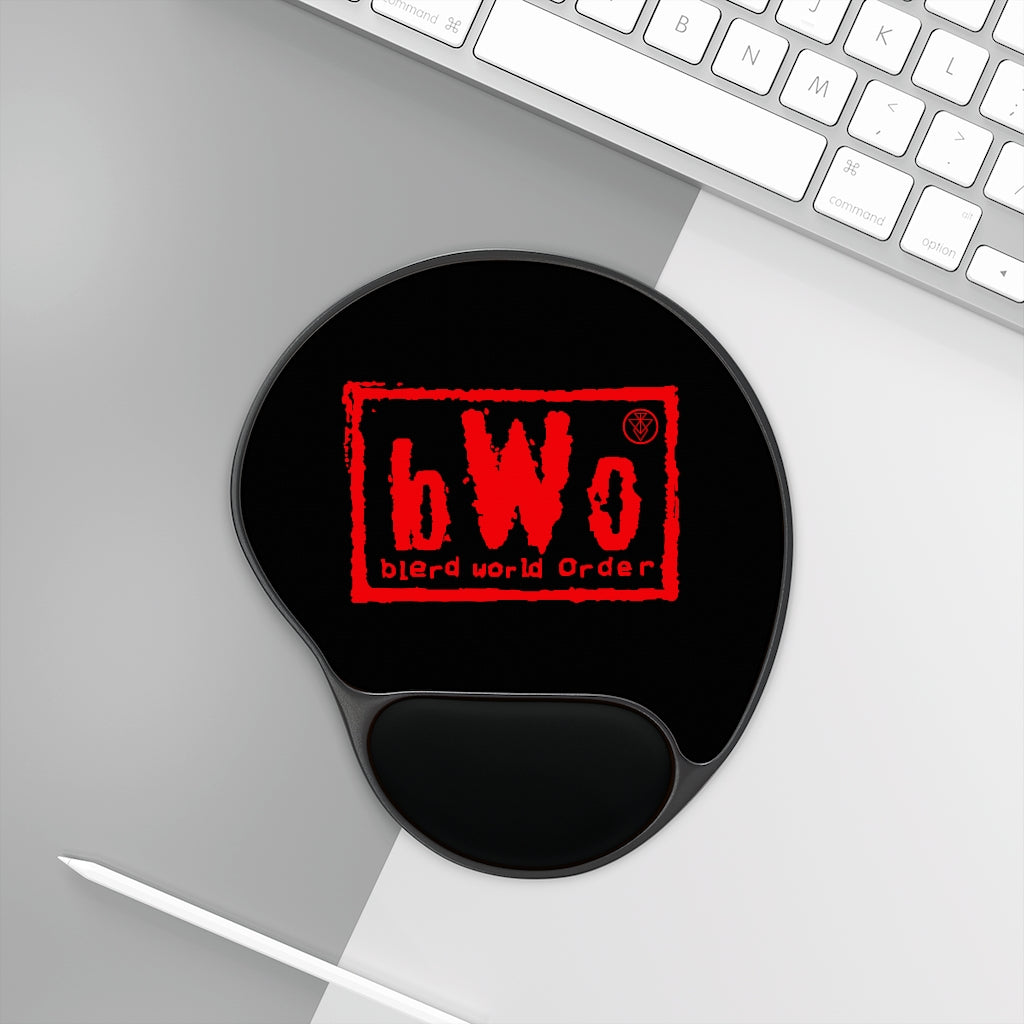 Blerd World Order Mouse Pad With Wrist Rest