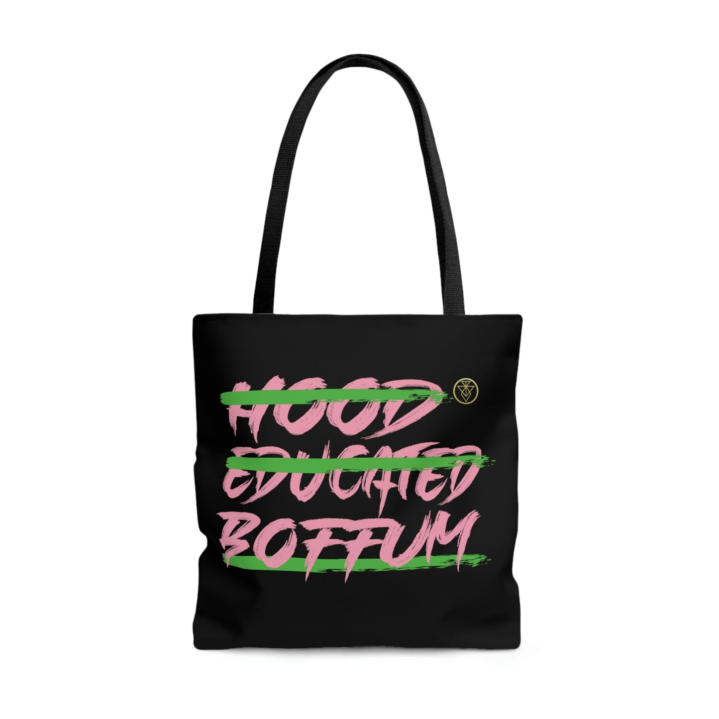 Boffum Tote Bag Pink & Green - Black