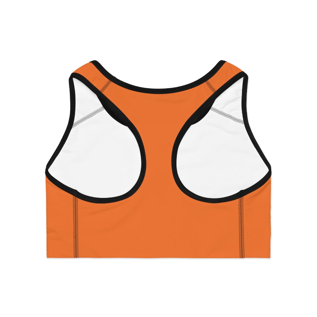 The Blerd Syndicate Sports Bra - Orange