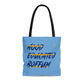 Boffum Tote Bag Blue & Gold -Baby Blue