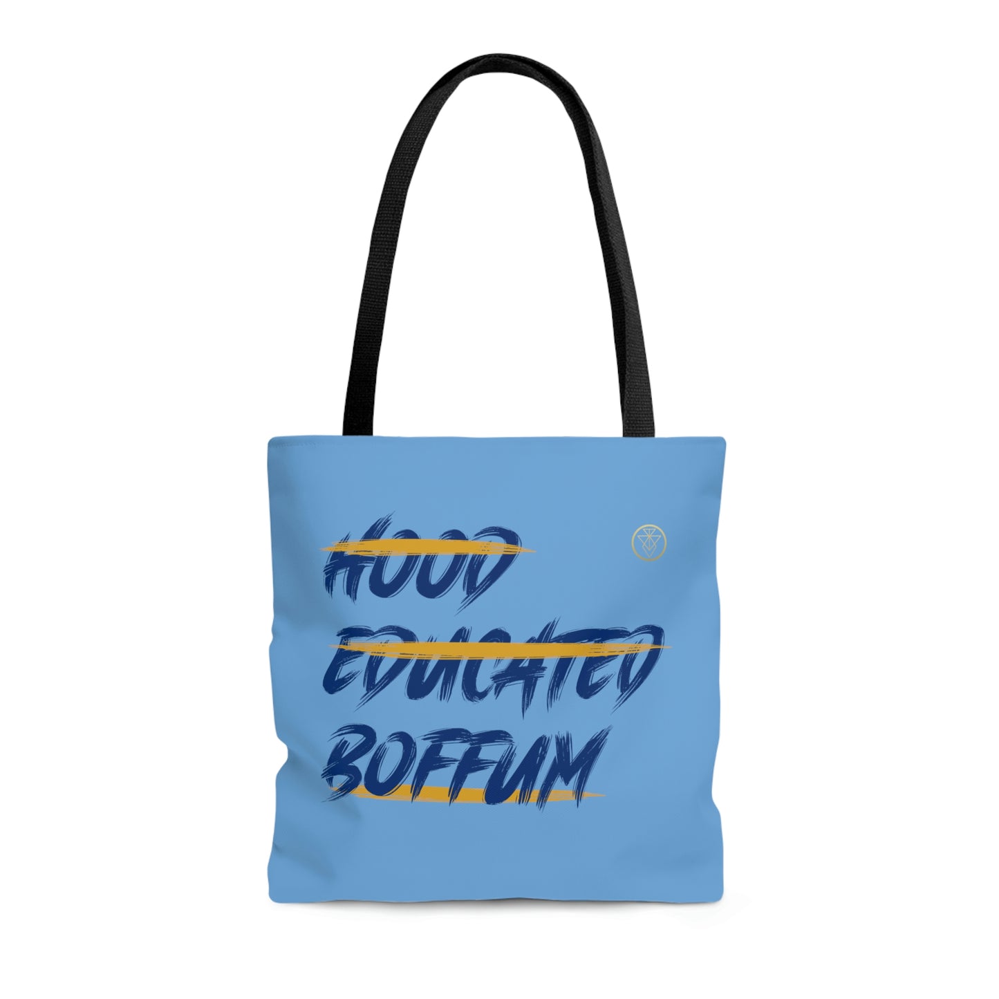 Boffum Tote Bag Blue & Gold -Baby Blue