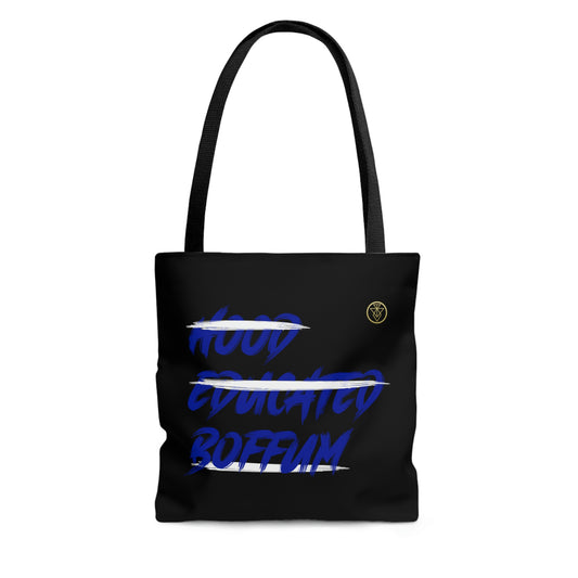 Boffum Tote Bag Blue & White -Black