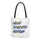 Boffum Tote Bag Blue & Gold - White