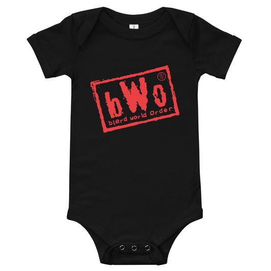 Blerd World Order Baby onesies