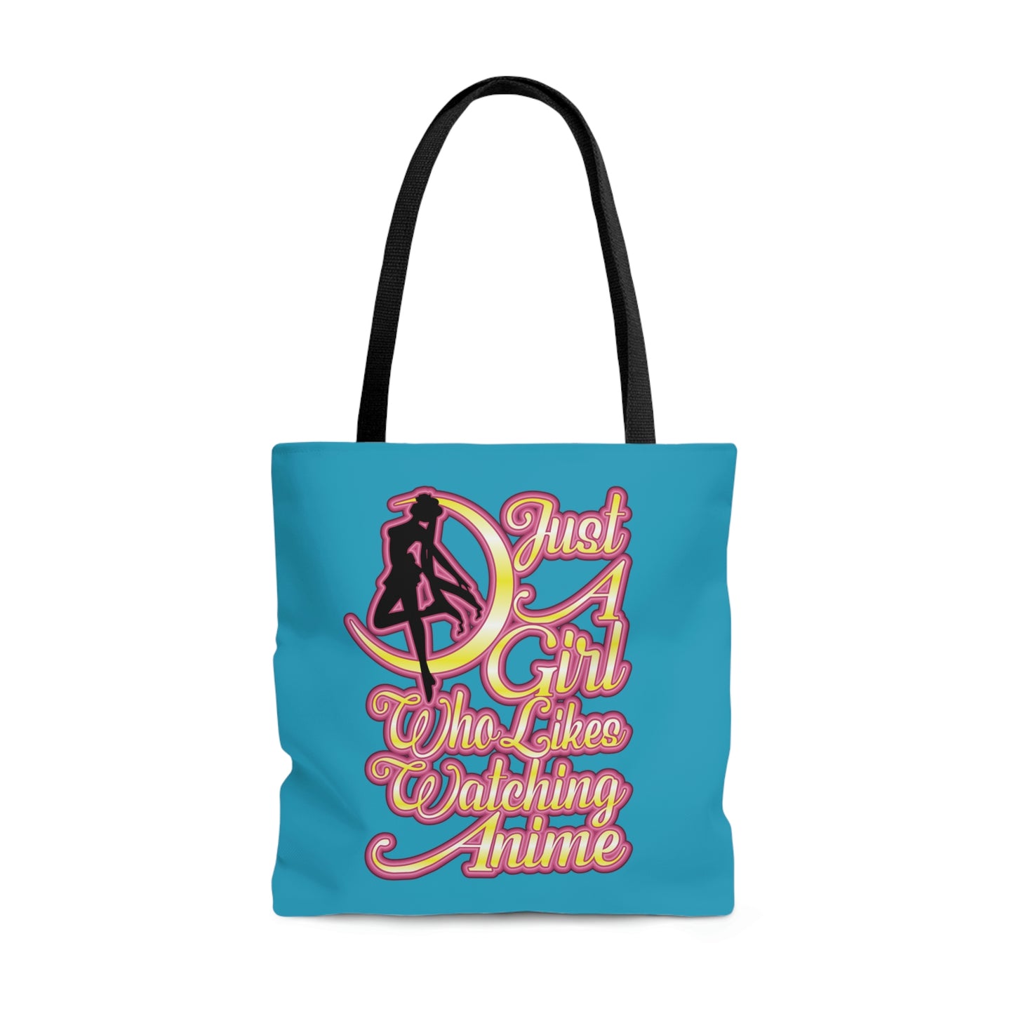 Anime Girl Tote Bag - Blue