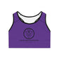 The Blerd Syndicate Sports Bra - Purple