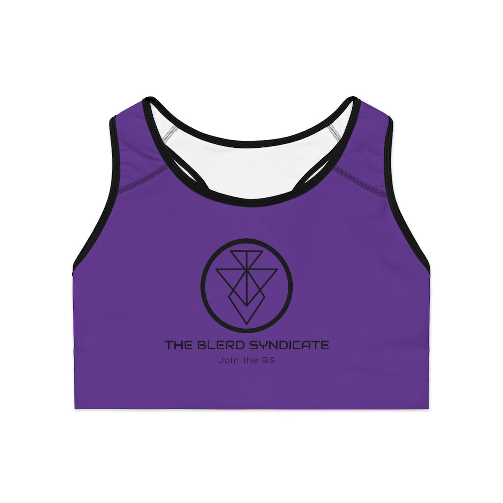 The Blerd Syndicate Sports Bra - Purple