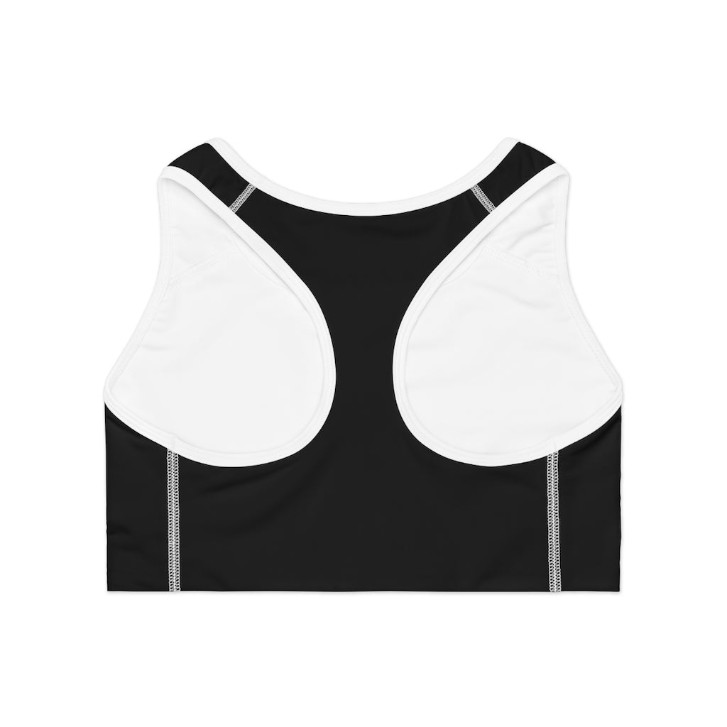 The Blerd Syndicate Sports Bra - B/W