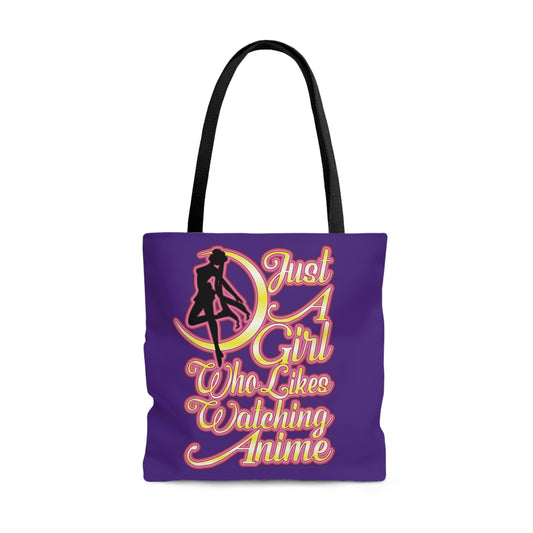 Anime Girl Tote Bag - Purple