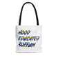 Boffum Tote Bag Blue & Gold - White