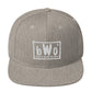 Blerd Word Order Snapback Hat - White Logo