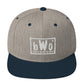 Blerd Word Order Snapback Hat - White Logo