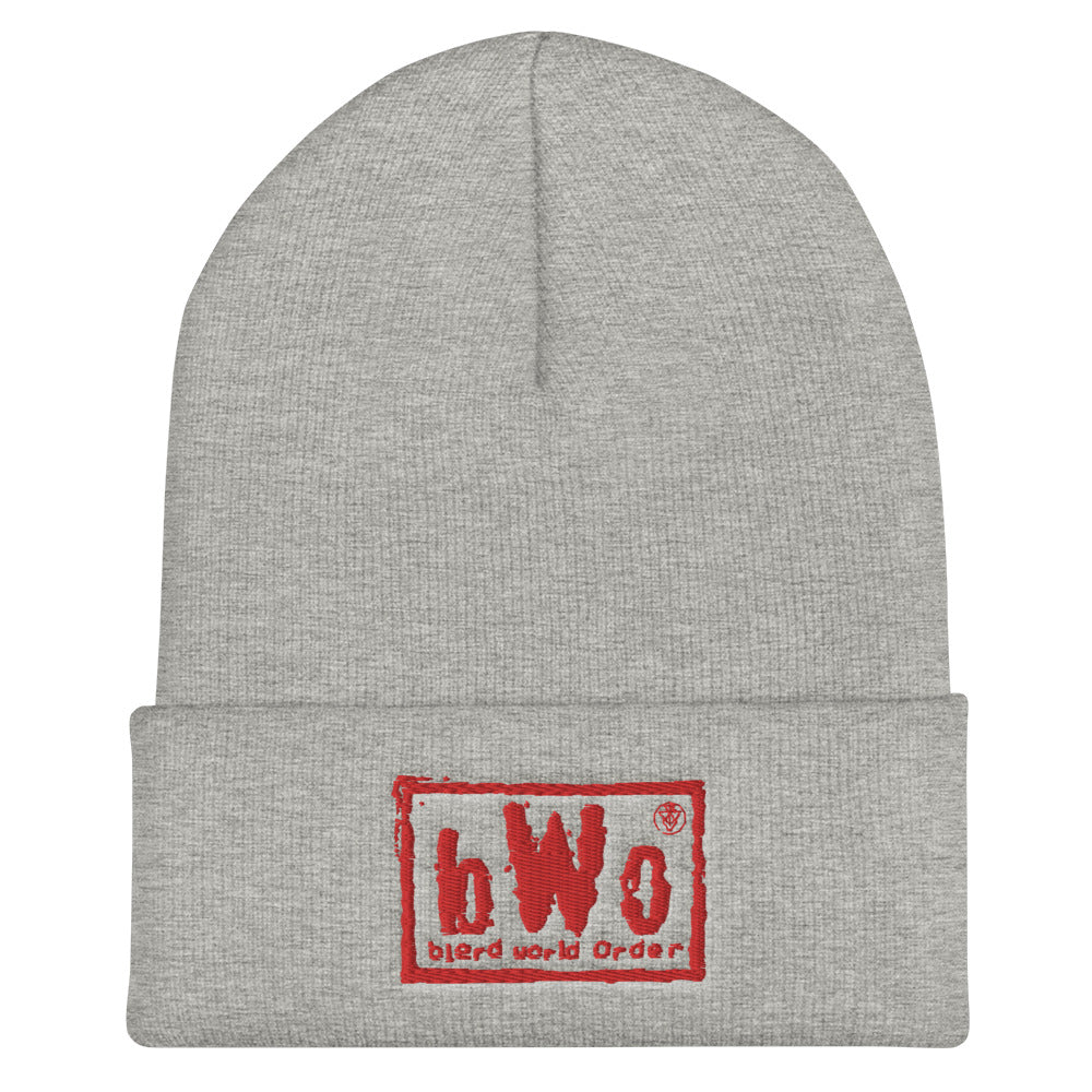 Blerd Word Order Cuffed Beanie