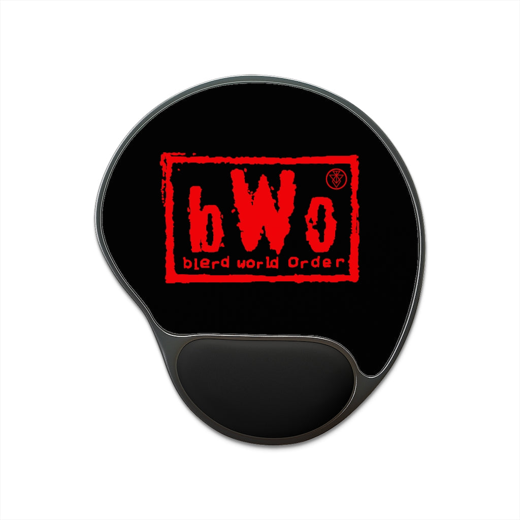 Blerd World Order Mouse Pad With Wrist Rest