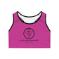 The Blerd Syndicate Sports Bra - Pink