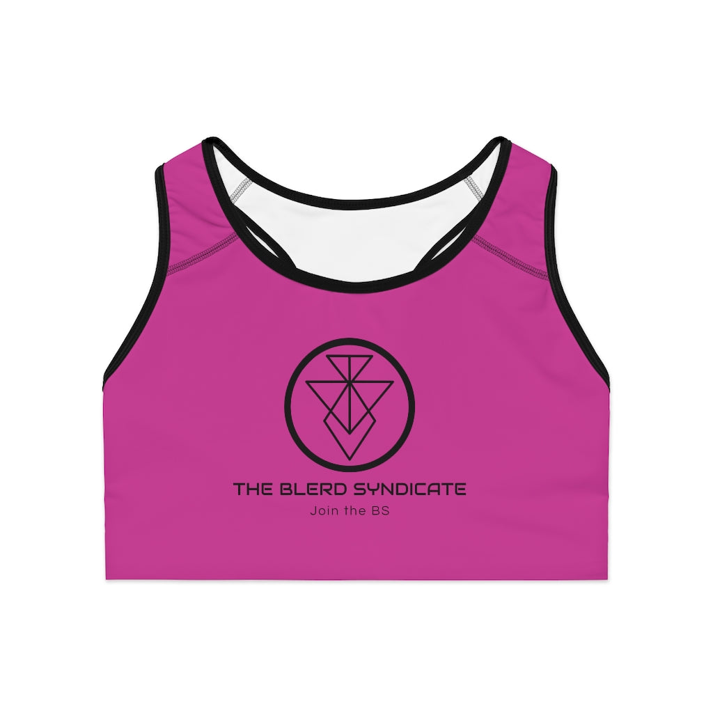 The Blerd Syndicate Sports Bra - Pink