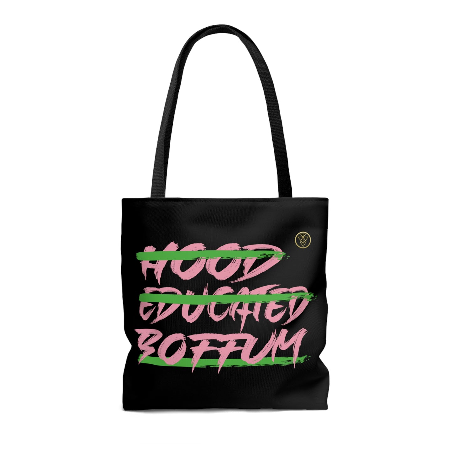 Boffum Tote Bag Pink & Green - Black