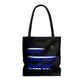 Boffum Tote Bag Blue & White -Black