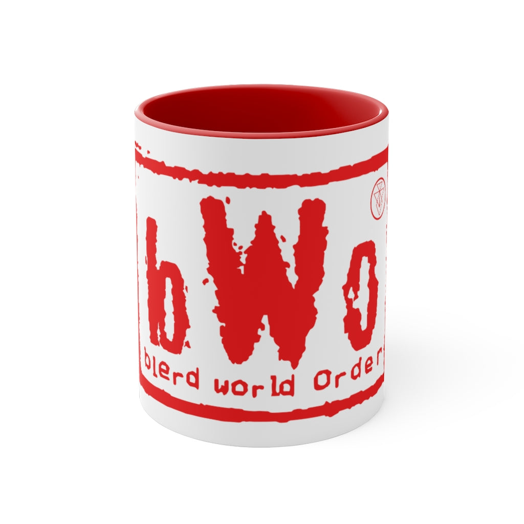 Blerd World Order Coffee Mug, 11oz - Red