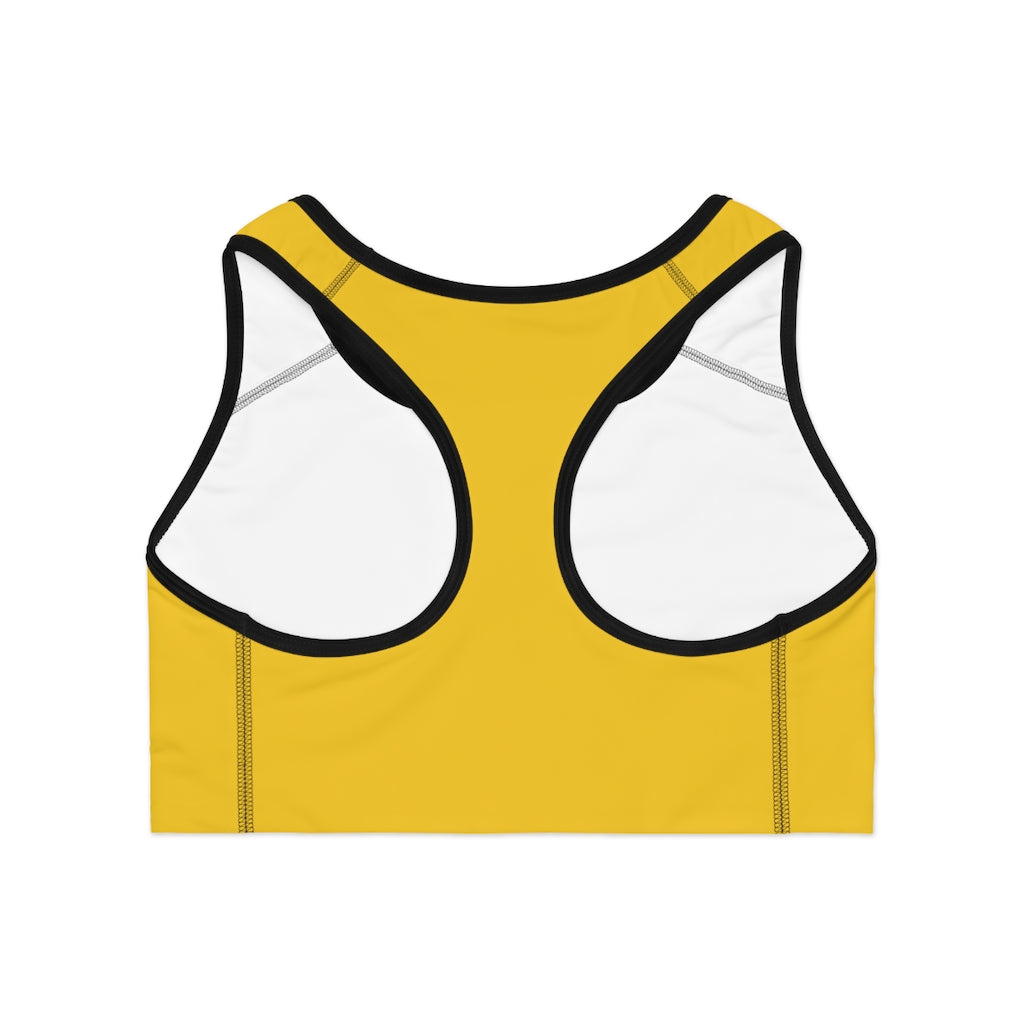 The Blerd Syndicate Sports Bra - Yellow