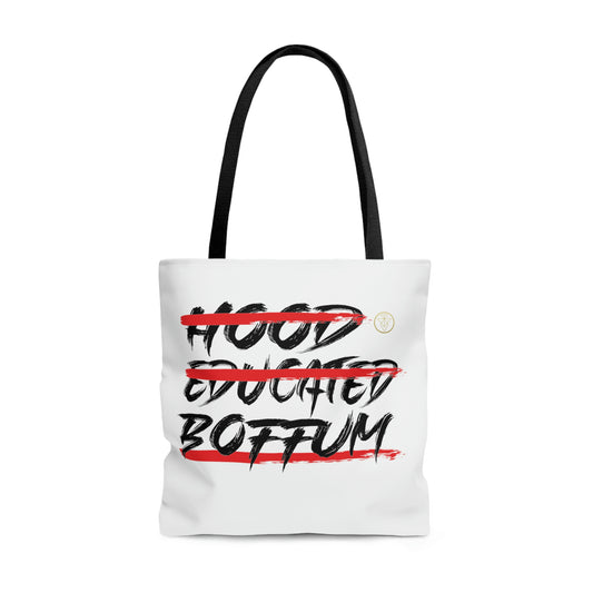 Boffum Tote Bag Red & Black -White