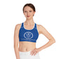 The Blerd Syndicate Sports Bra - Blue