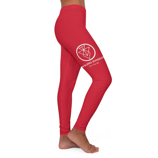 The Blerd Syndicate Spandex Leggings - Red