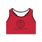 The Blerd Syndicate Sports Bra - Red