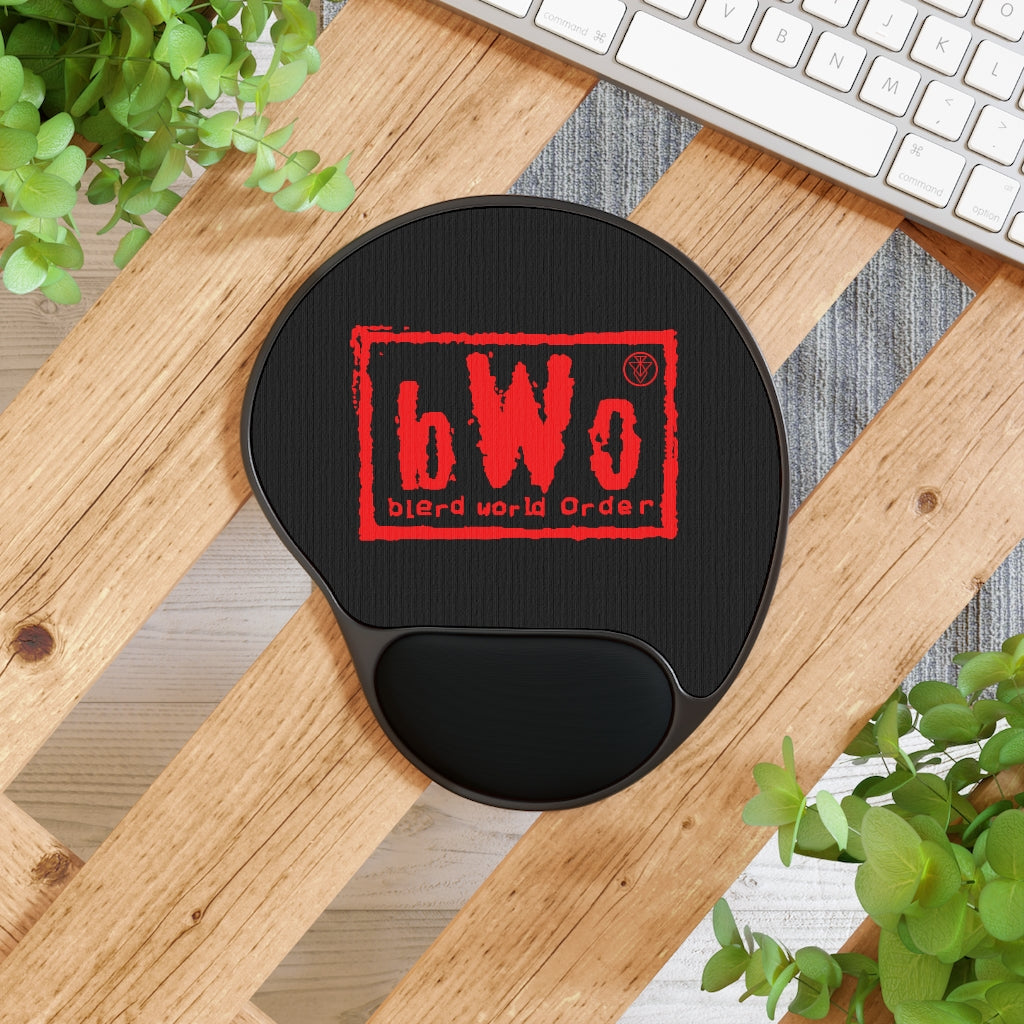 Blerd World Order Mouse Pad With Wrist Rest