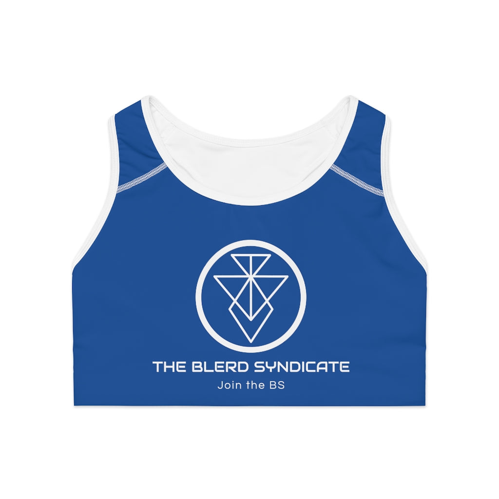 The Blerd Syndicate Sports Bra - Blue