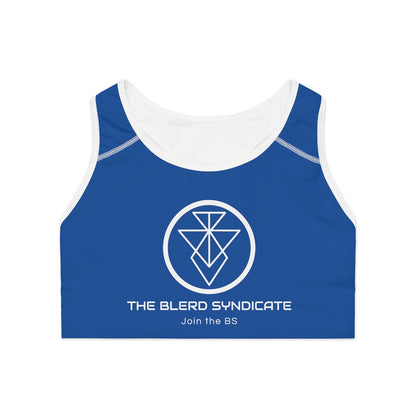 The Blerd Syndicate Sports Bra - Blue