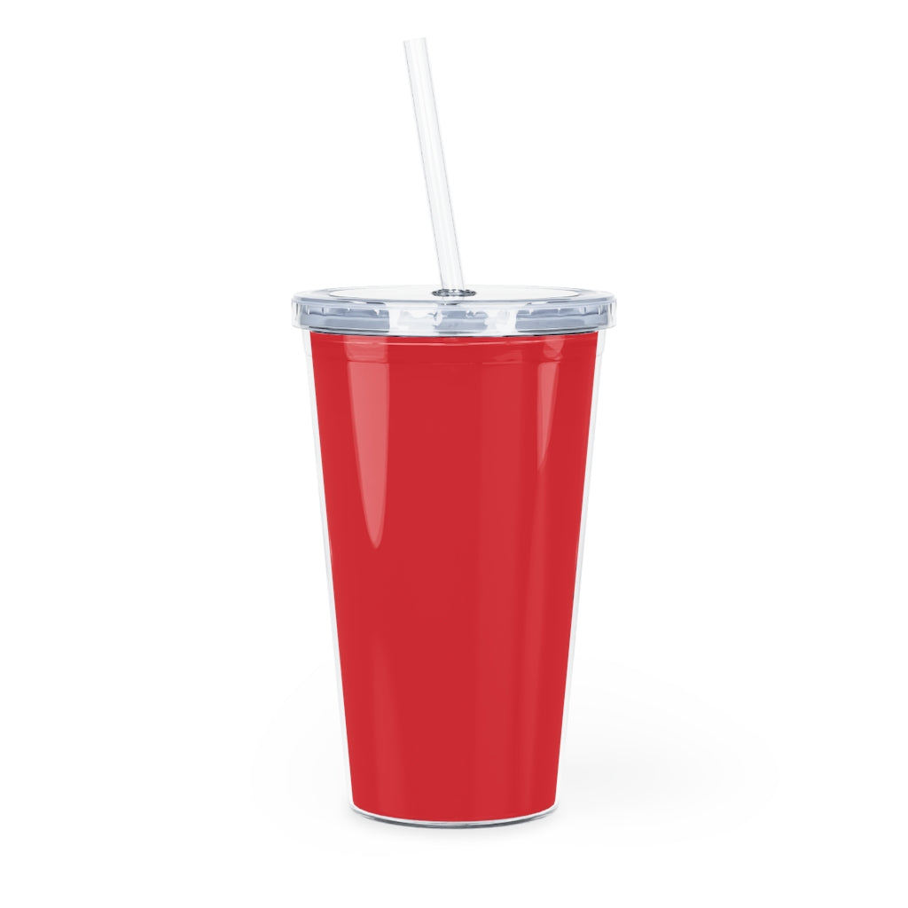 Gamer Girl Tumbler with Straw - Red