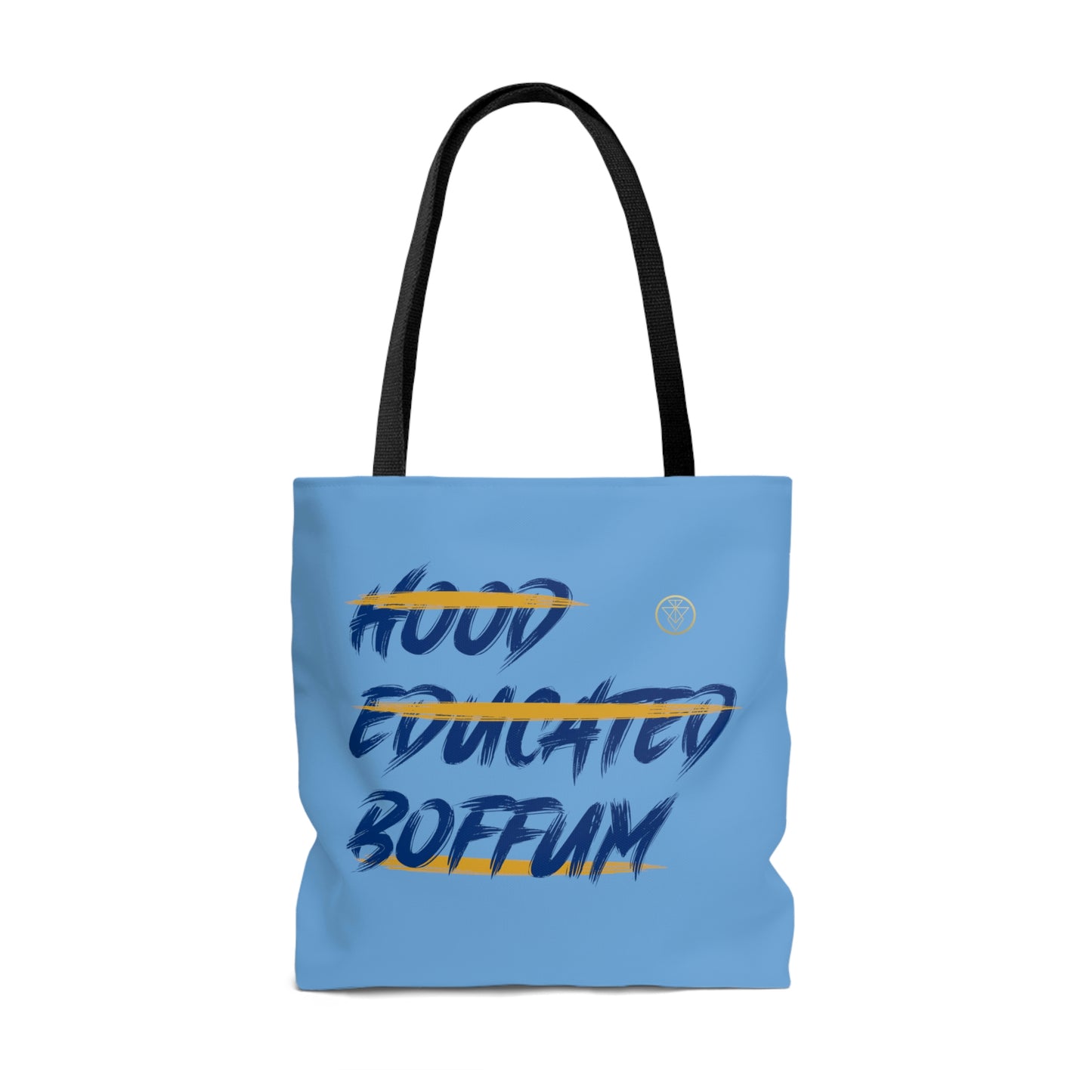 Boffum Tote Bag Blue & Gold -Baby Blue