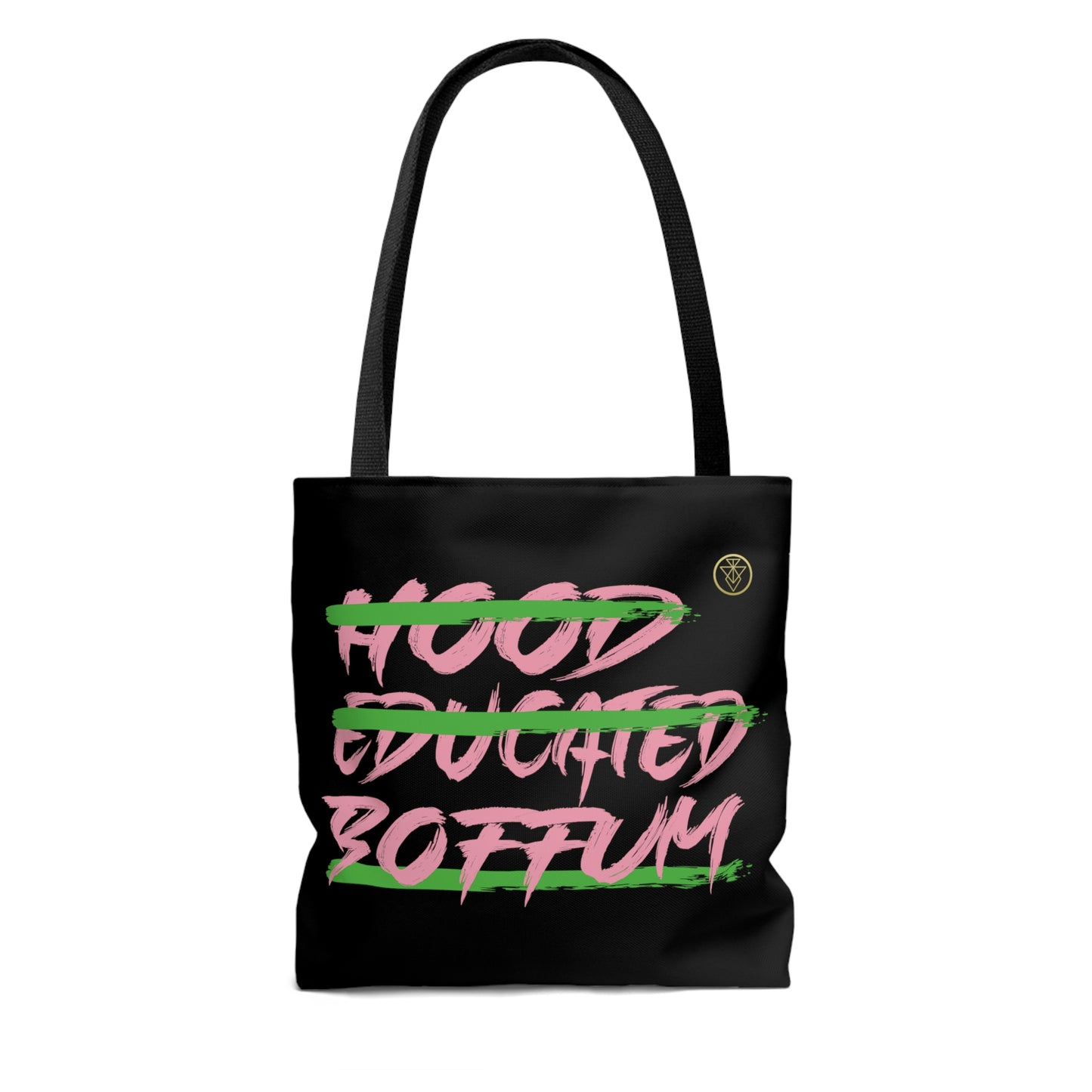 Boffum Tote Bag Pink & Green - Black