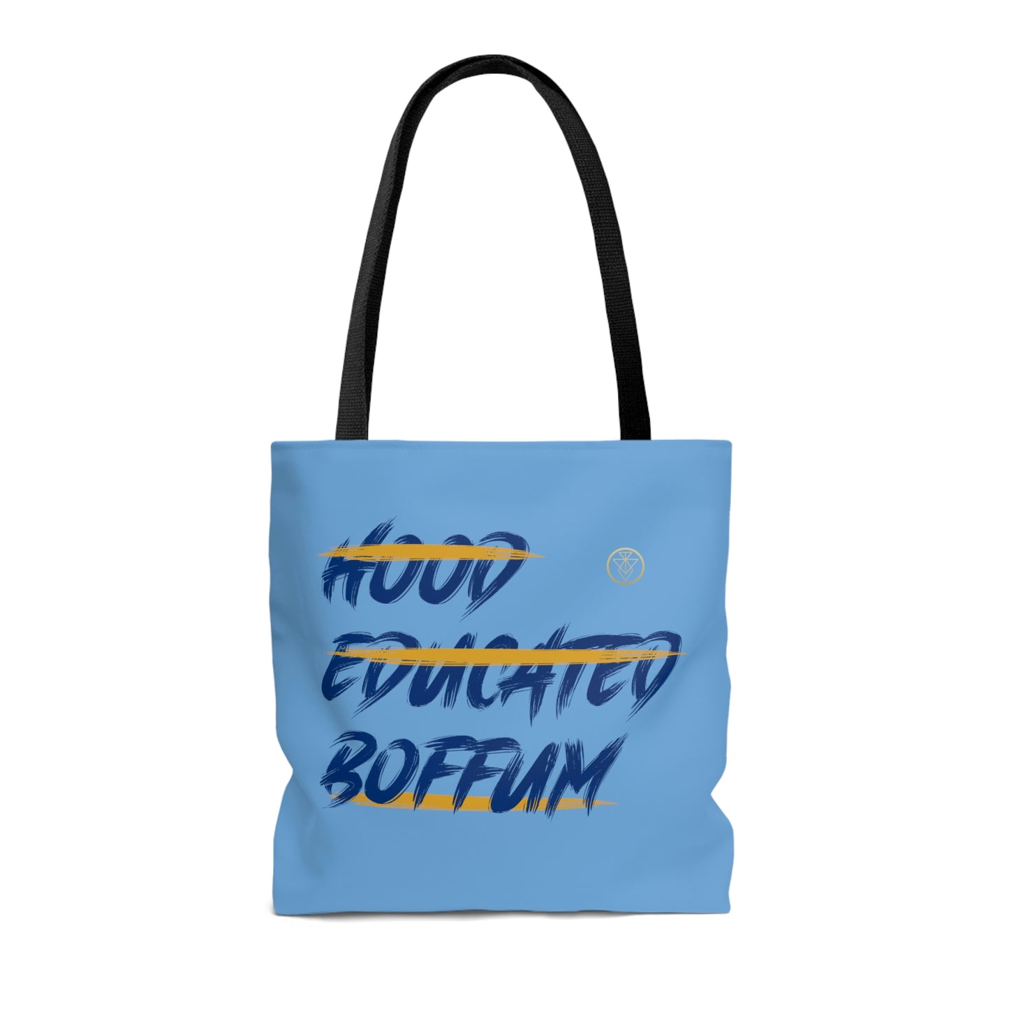 Boffum Tote Bag Blue & Gold -Baby Blue