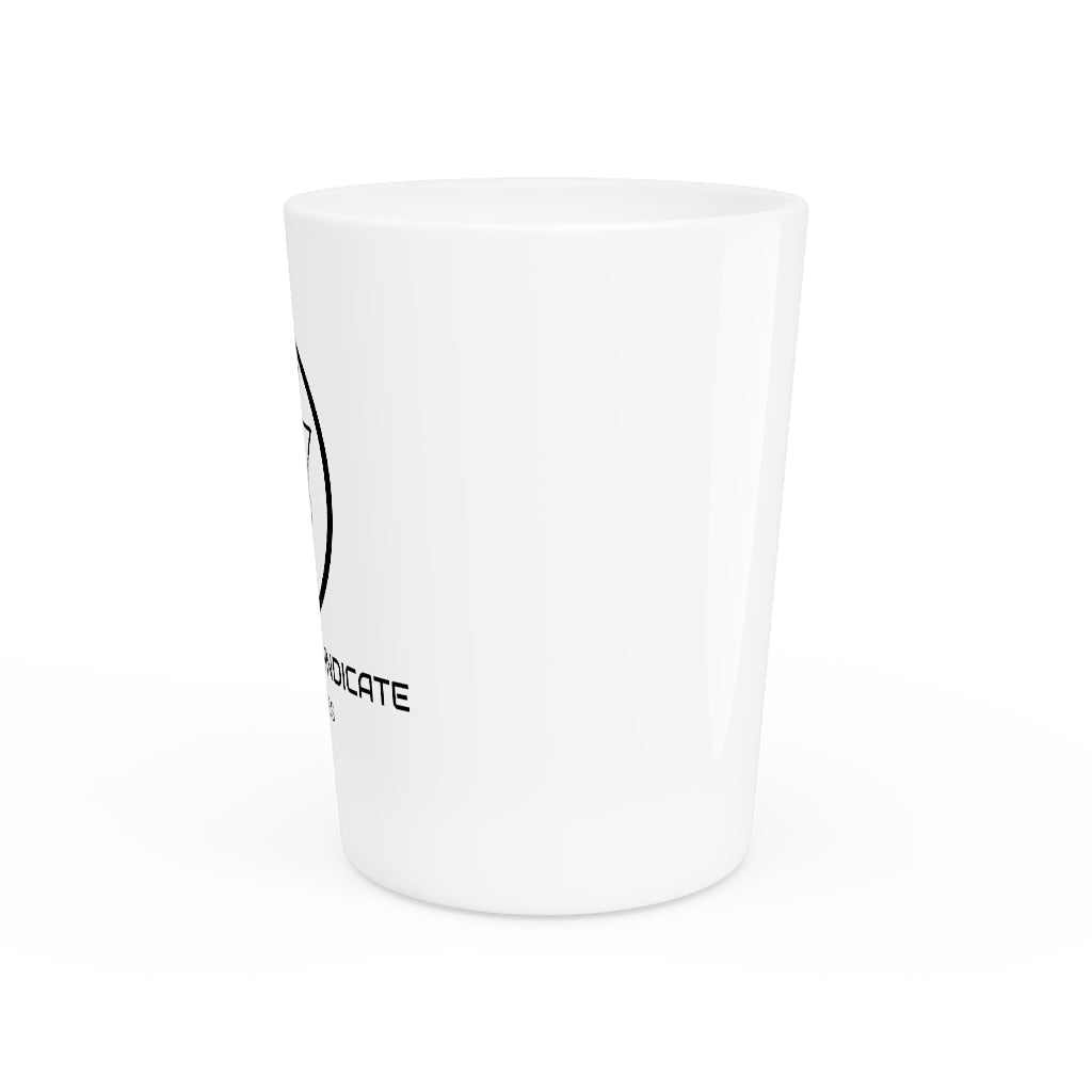 The Blerd Syndicate Shot Glass - White