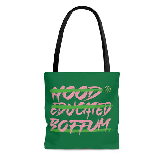 Boffum Tote Bag Pink & Green -Green