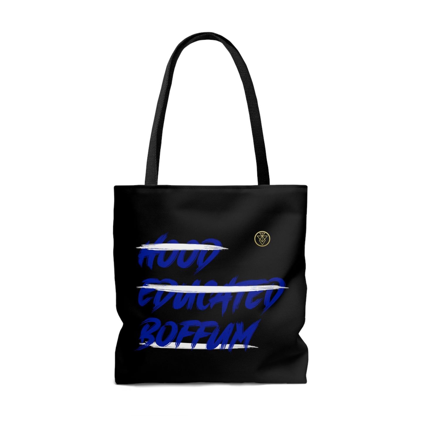 Boffum Tote Bag Blue & White -Black