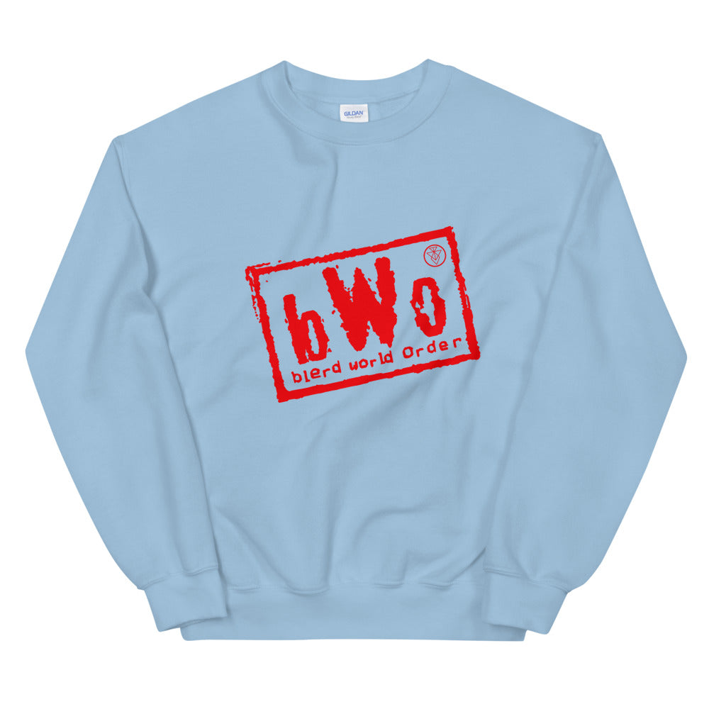 Blerd World Order Sweatshirt - Red Logo