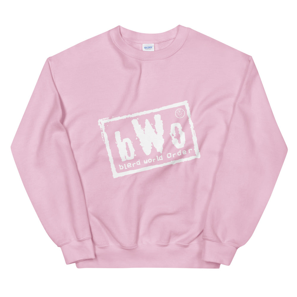 Blerd World Order Sweatshirt - White Logo